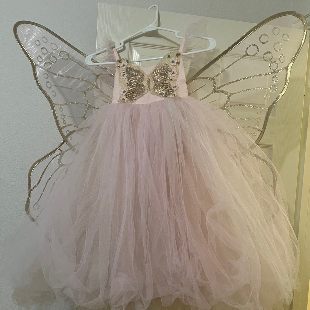 PBK Butterfly Fairy Princess Dress with Wings